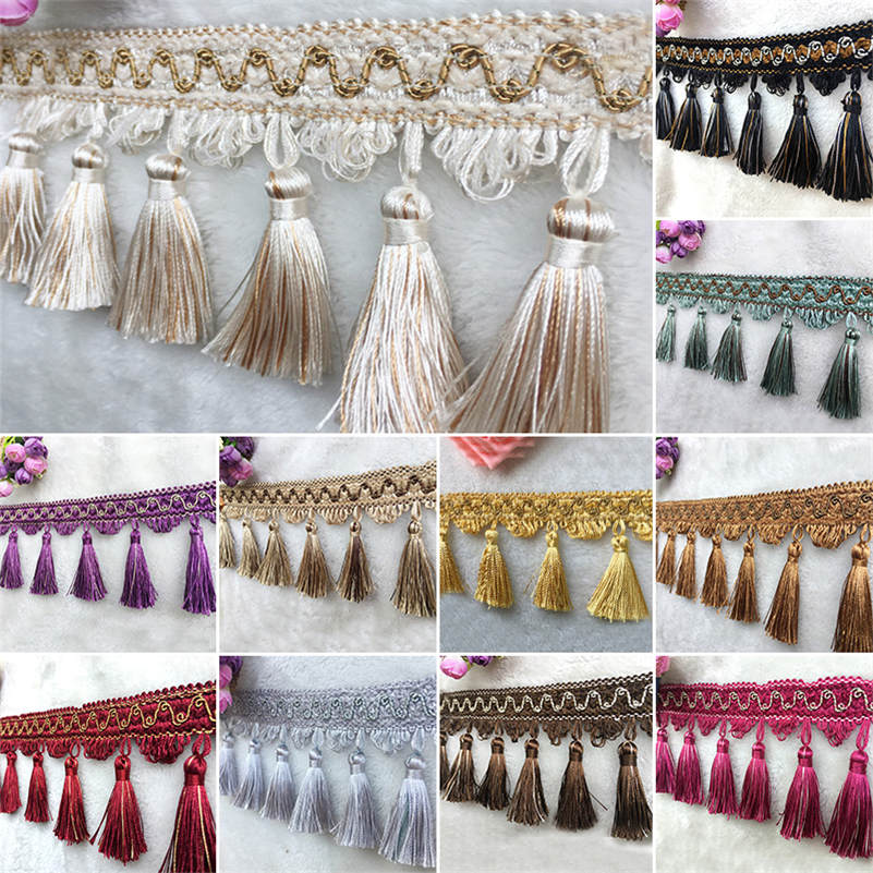 Fringe Ribbon Sewing - 1 meter kwastje franje kant rand