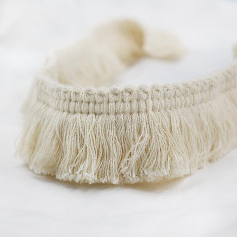 Fringe Ribbon Sewing - 1Y Katoen Kant Kwastje Trim Lint