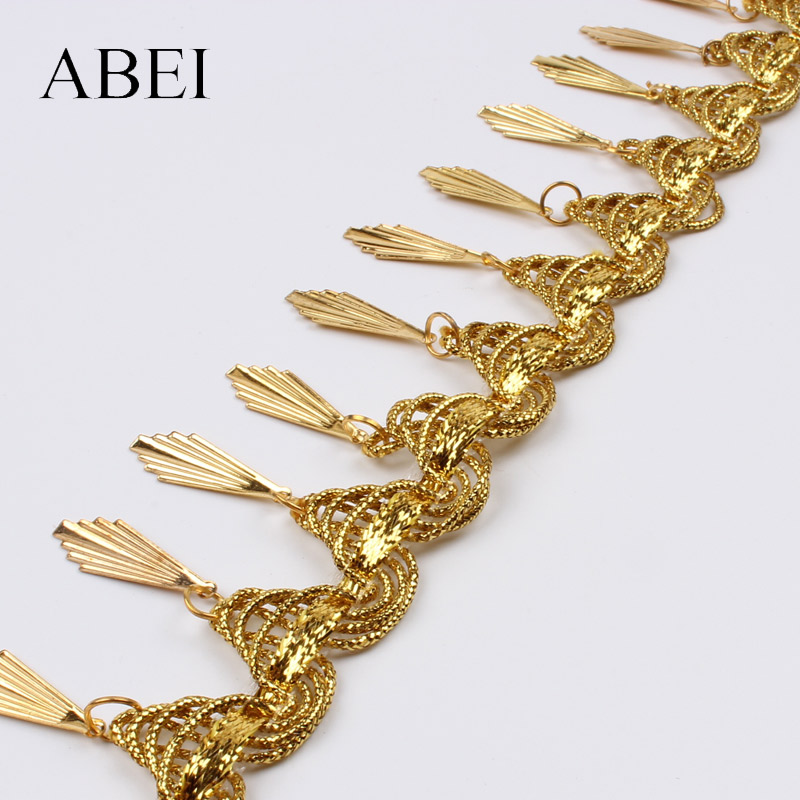 Fringe Ribbon Sewing - 4 cm 2 yards Gevlochten Gouden
