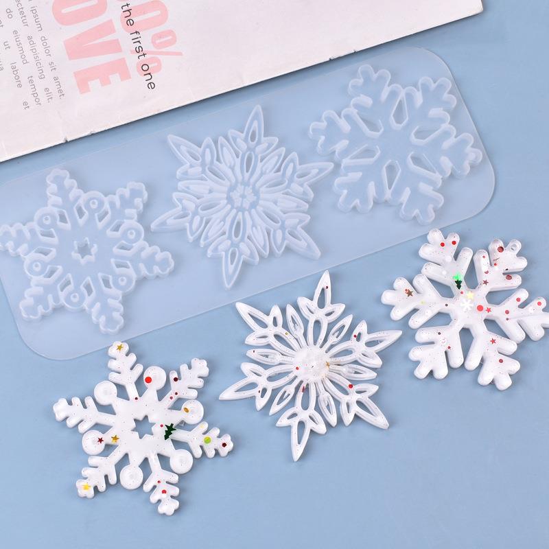 Christmas Craft Embellishment - Kerst Holle Sneeuwvlok Ornament Siliconen Mal