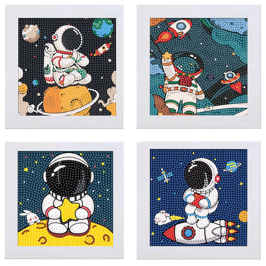 Embroidery Embellishments - Keeppley Astronaut Crystal Diamond Decoratief schilderij