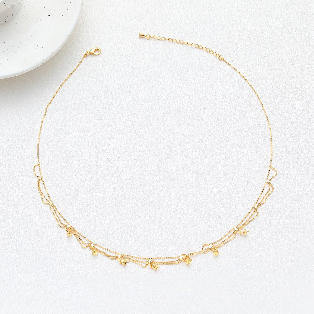 Pearl Trim Chain - Met Parel Bedels Voor Sieraden Maken