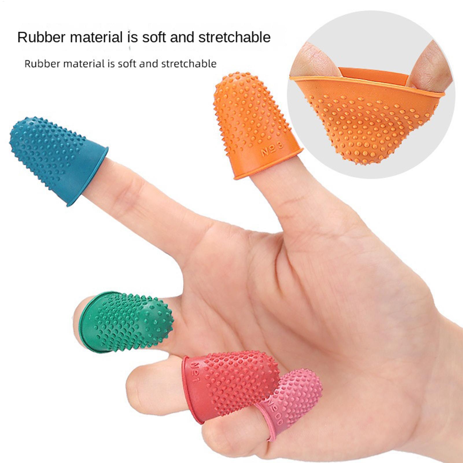 Embroidery Craft - Vingergrepen Rubberen herbruikbare beschermers 5-delige vingerhoezen