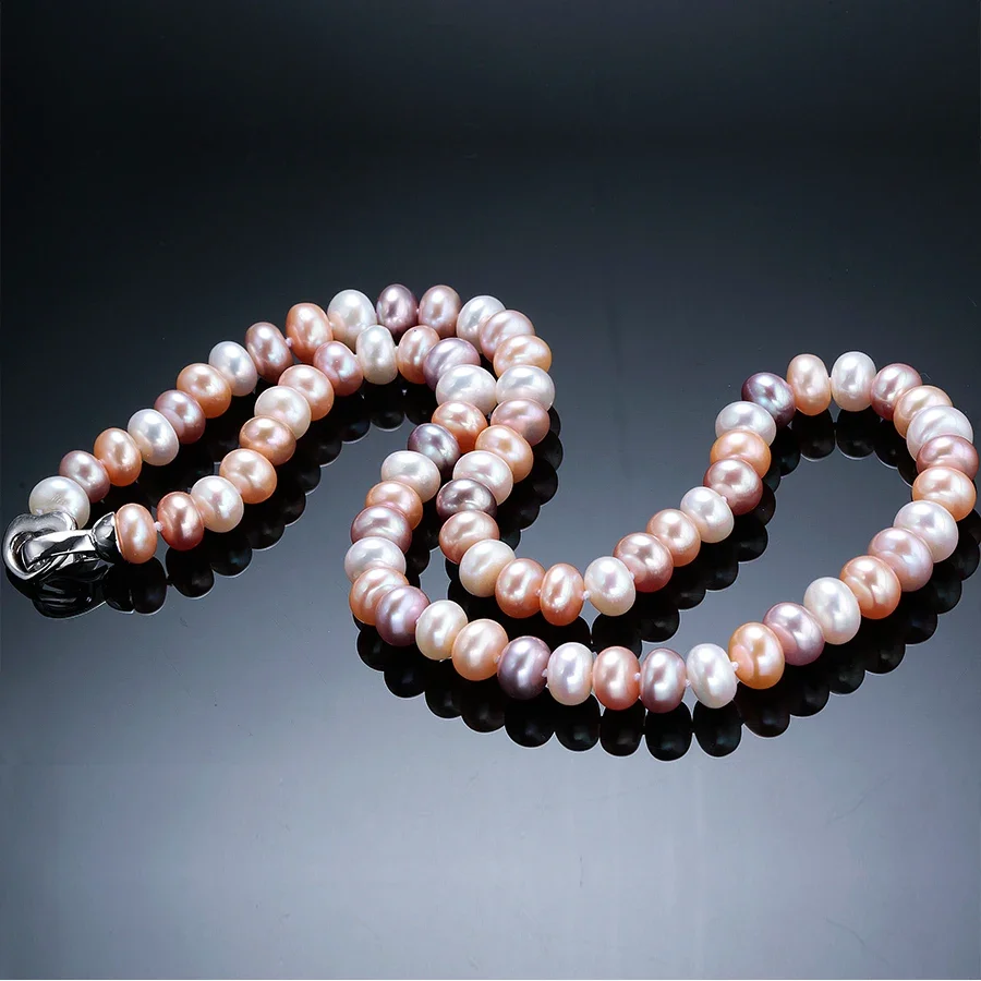 Pearl Trim Chain - YWYC 7-10mm Brood Kraal Zoetwaterparel Ketting