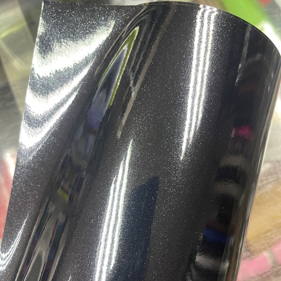 Glitter Vinyl Roll - 20/30/50CM*100/200CM Parelmoer Glanzend Zwart Wit Glitter