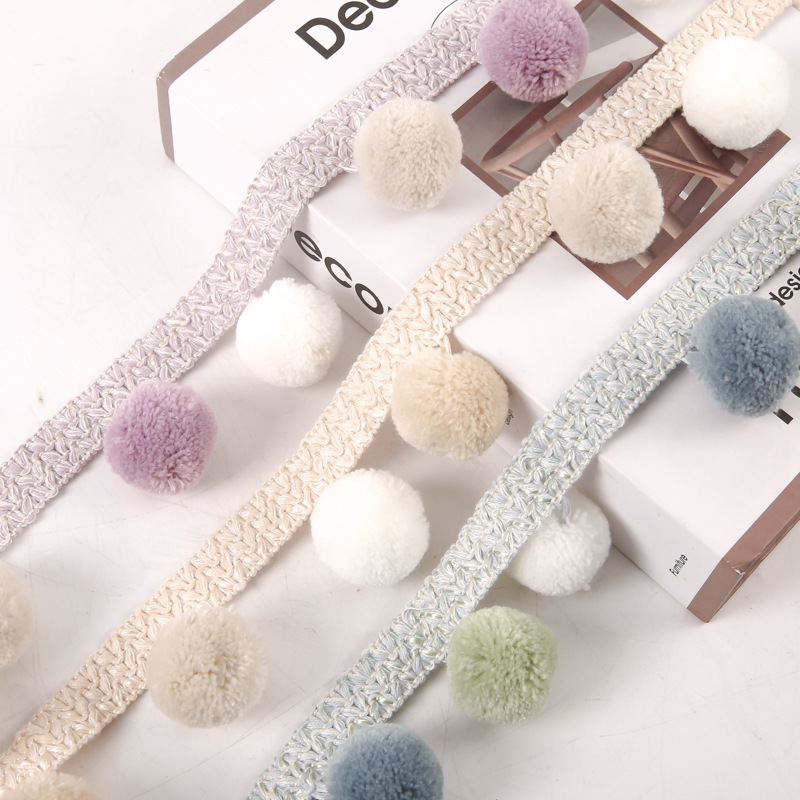 Fringe Ribbon Sewing - 5M/25M 30mm Ball Pom pom Trim