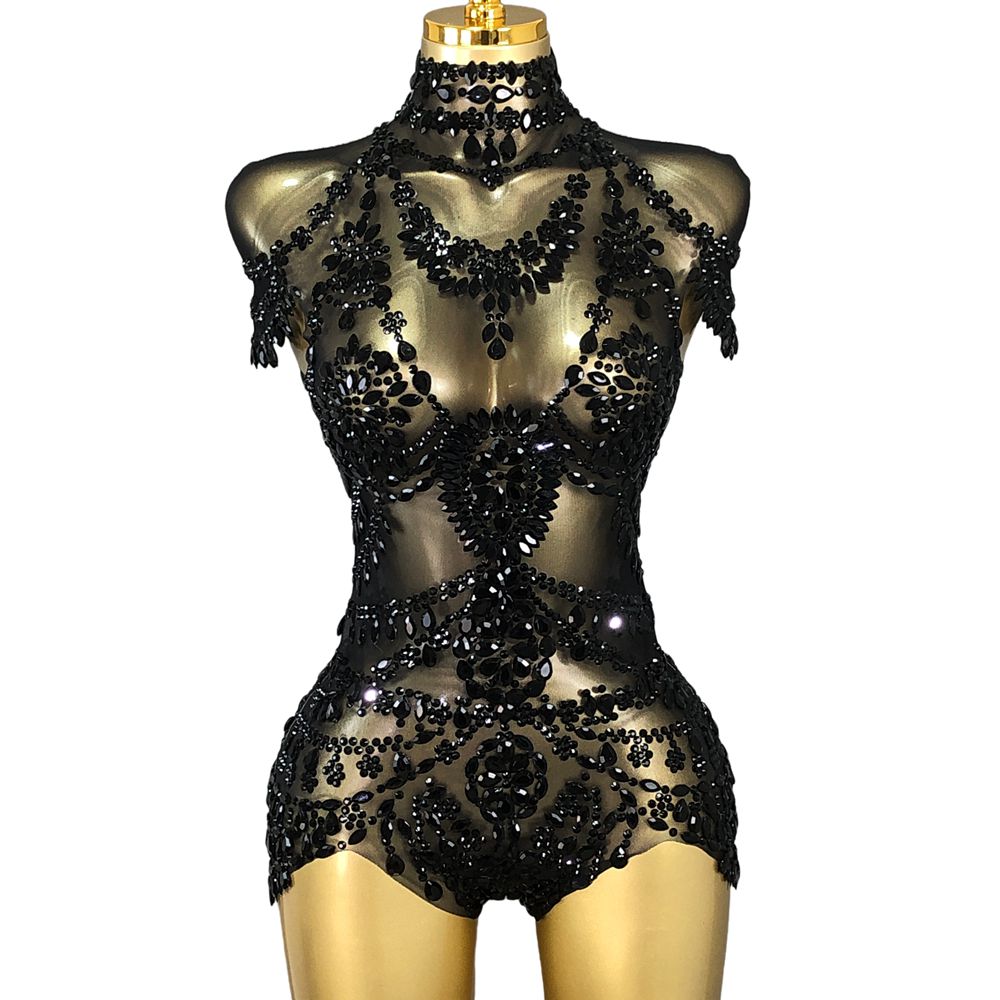 Rhinestone Banding Trim - Sparkly Strass Body Dames Sexy Mesh