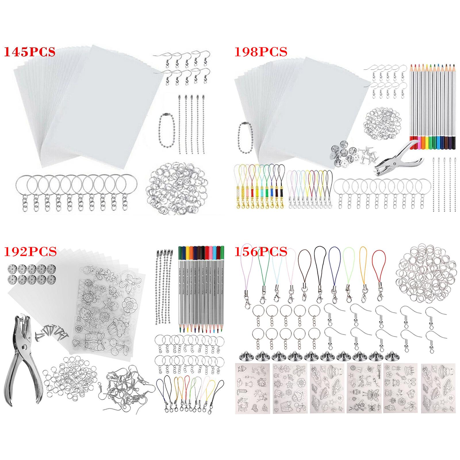 Craft Embellishments - Krimpkous plastic set film voor sleutelhanger