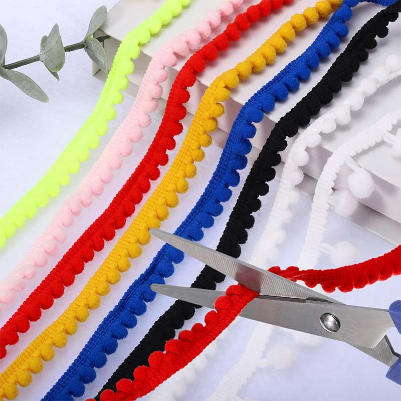 1-10 meter mini pompon trim ka - Fringe Ribbon Sewing recensie en prijs