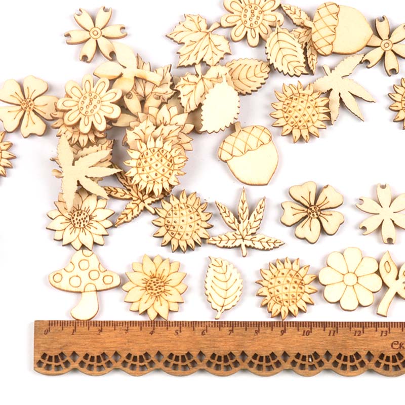 30 Stuks 25-30Mm Hout Diy Acce - Craft Embellishments recensie en prijs