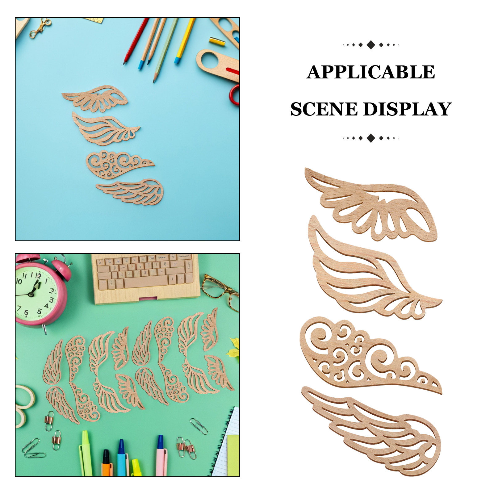 40 stuks houten vleugeluitspar - Christmas Craft Embellishment recensie en prijs