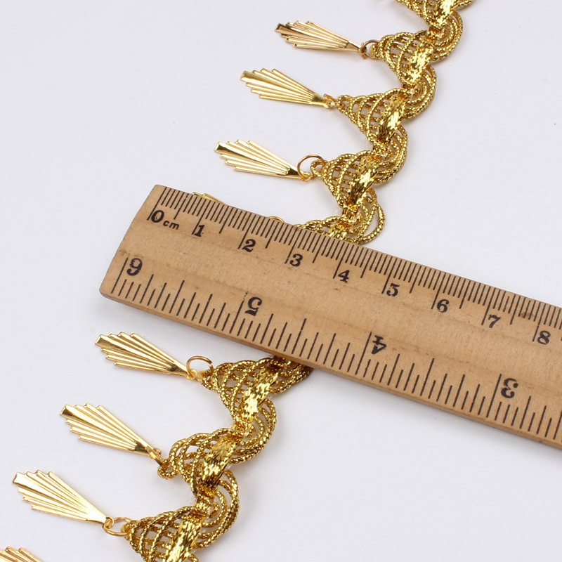 4 cm 2 yards Gevlochten Gouden - Fringe Ribbon Sewing recensie en prijs