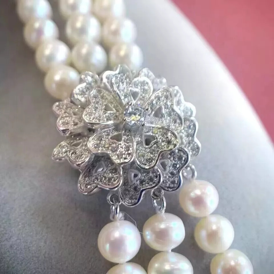 3-strengige parelketting AAA 8 - Pearl Trim Chain recensie en prijs