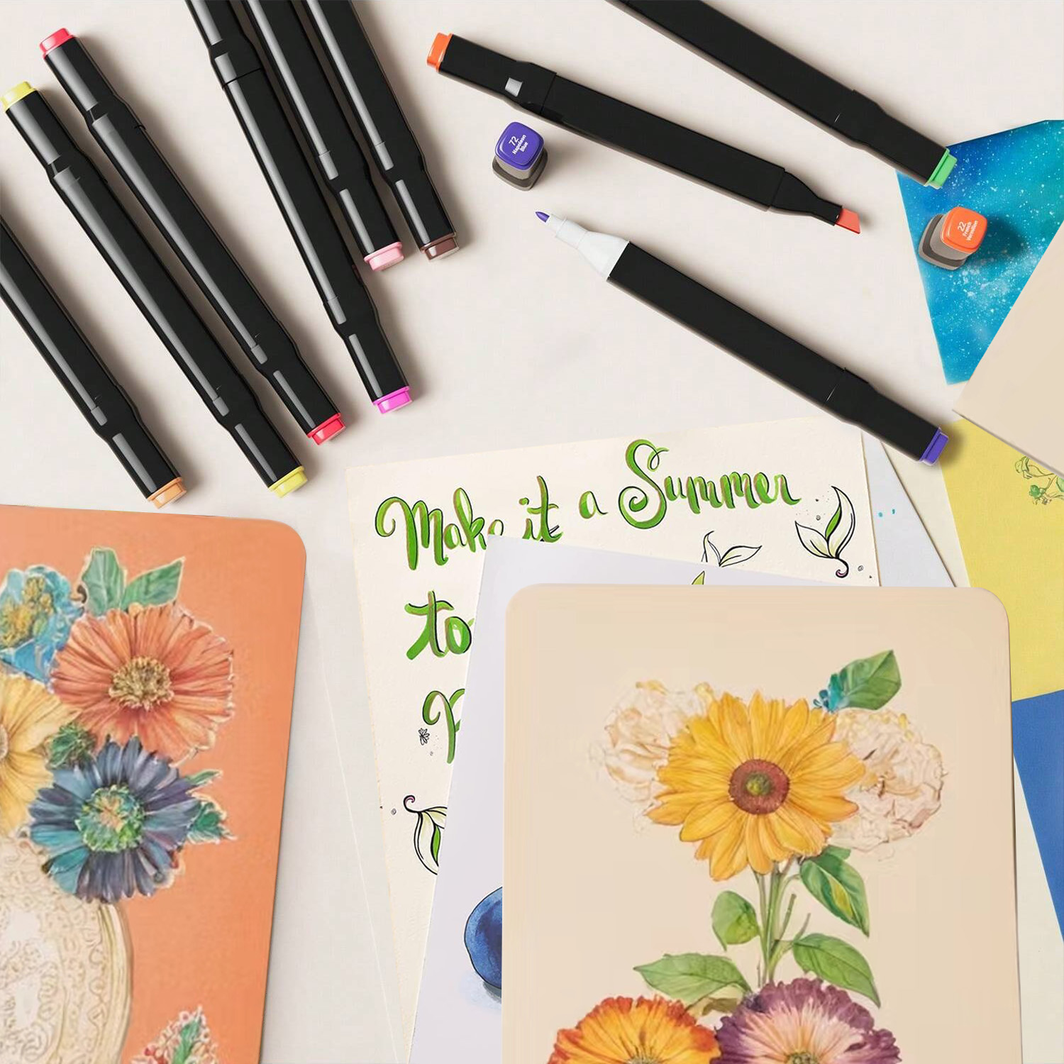 24-262 kleuren alcoholtekening - Copic Marker Sketch recensie en prijs