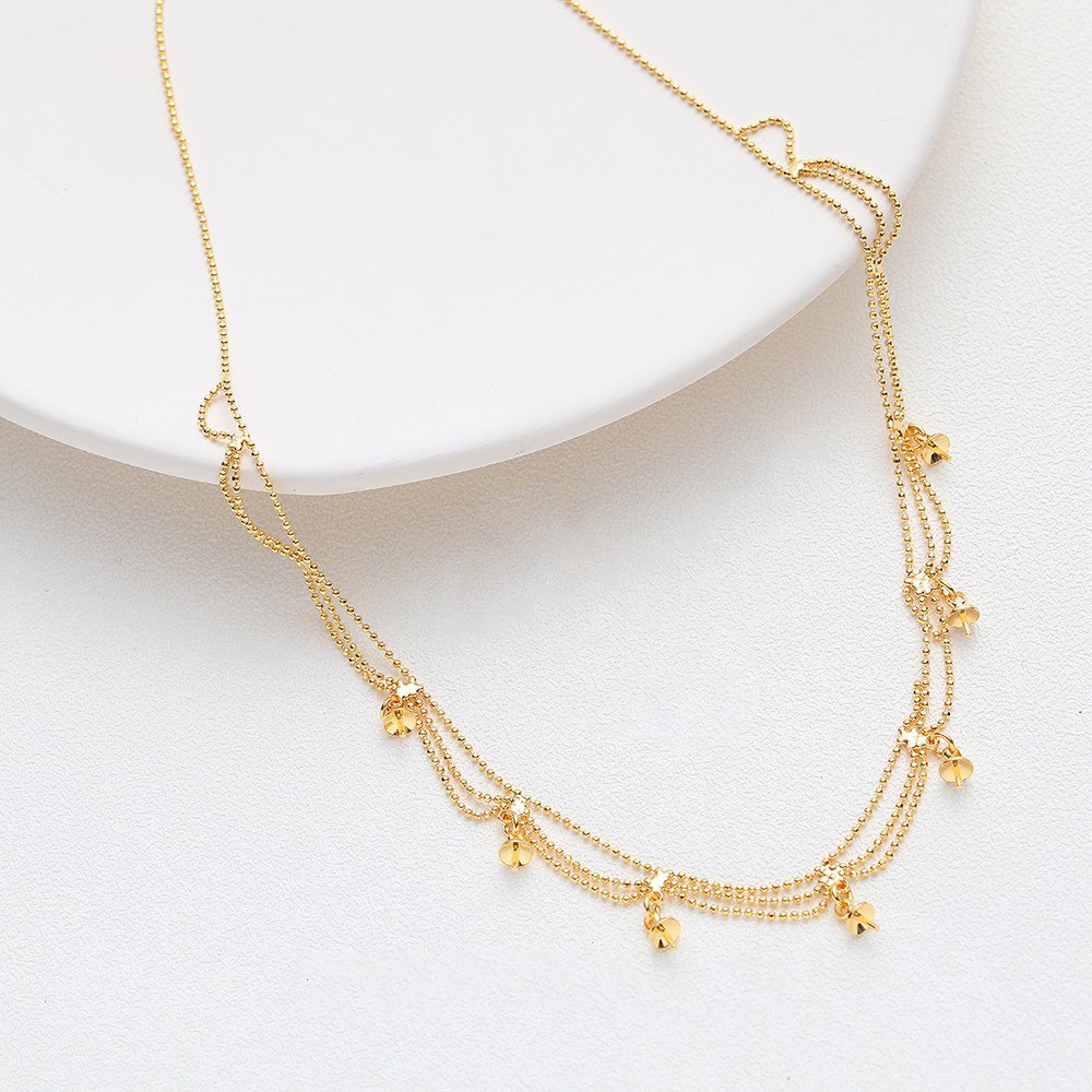 Met Parel Bedels Voor Sieraden - Pearl Trim Chain recensie en prijs