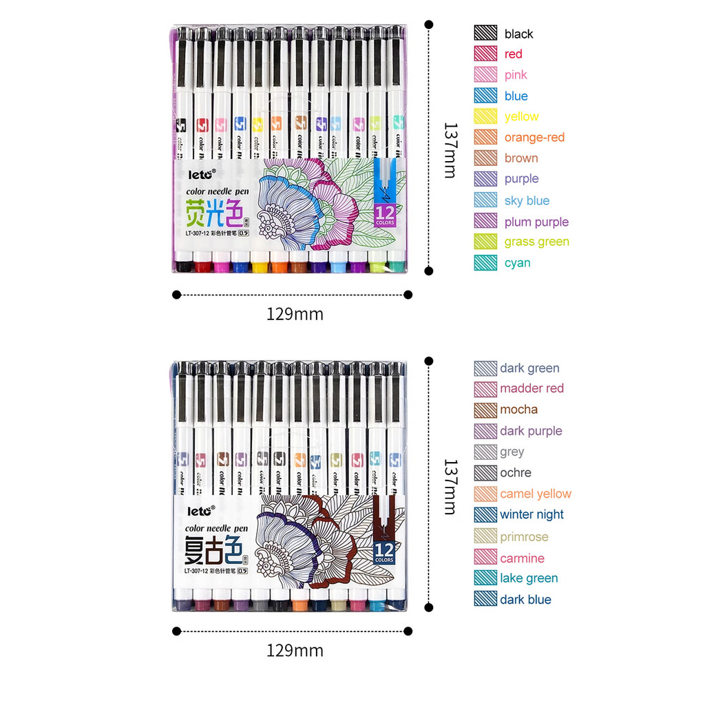 Fijne voering Naald Pen 12 stu - Copic Marker Sketch recensie en prijs
