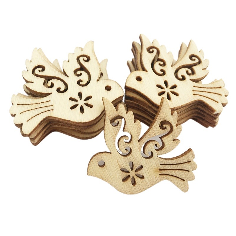 50 stuks onafgewerkte houten v - Craft Embellishments recensie en prijs