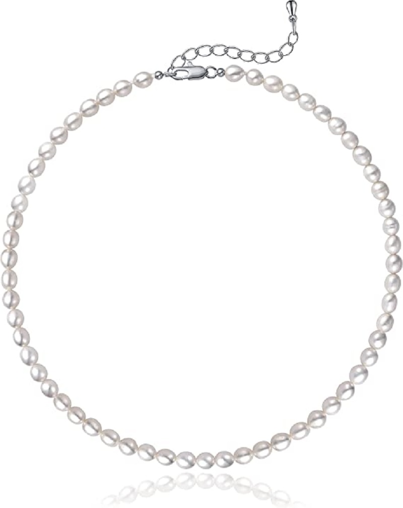 Parelsnoer 5-7mm ovale witte p - Pearl Trim Chain recensie en prijs