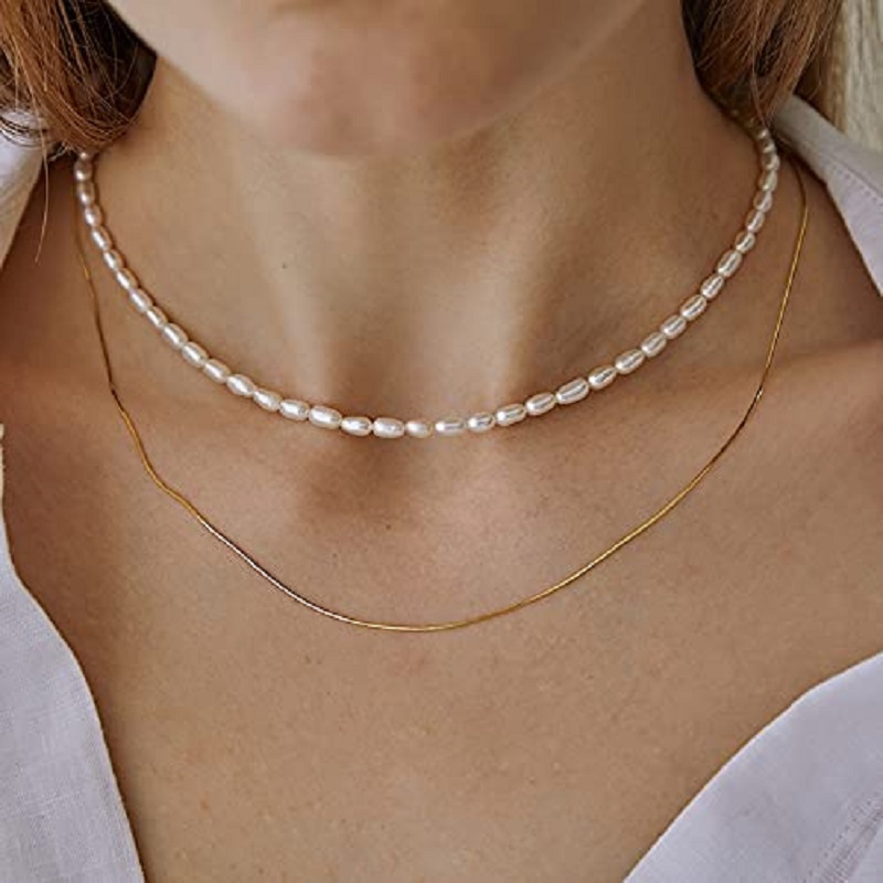 Parelsnoer 5-7mm ovale witte p - Pearl Trim Chain recensie en prijs