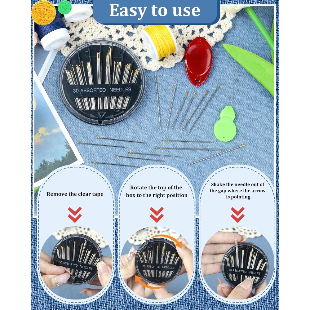 30-delige set stalen handnaald - Embroidery Craft recensie en prijs