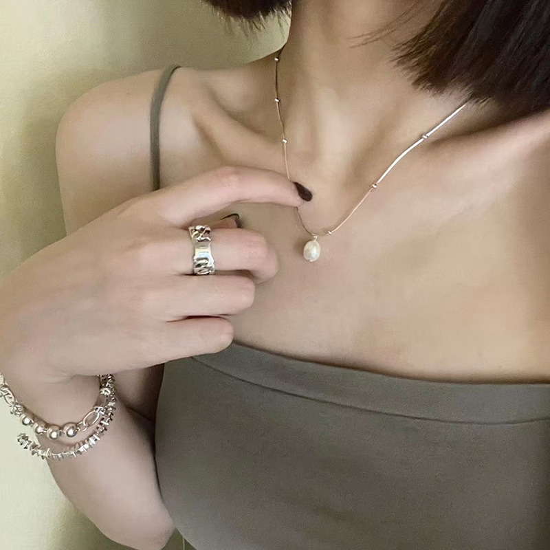 925 Sterling Zilveren Ketting  - Pearl Trim Chain recensie en prijs