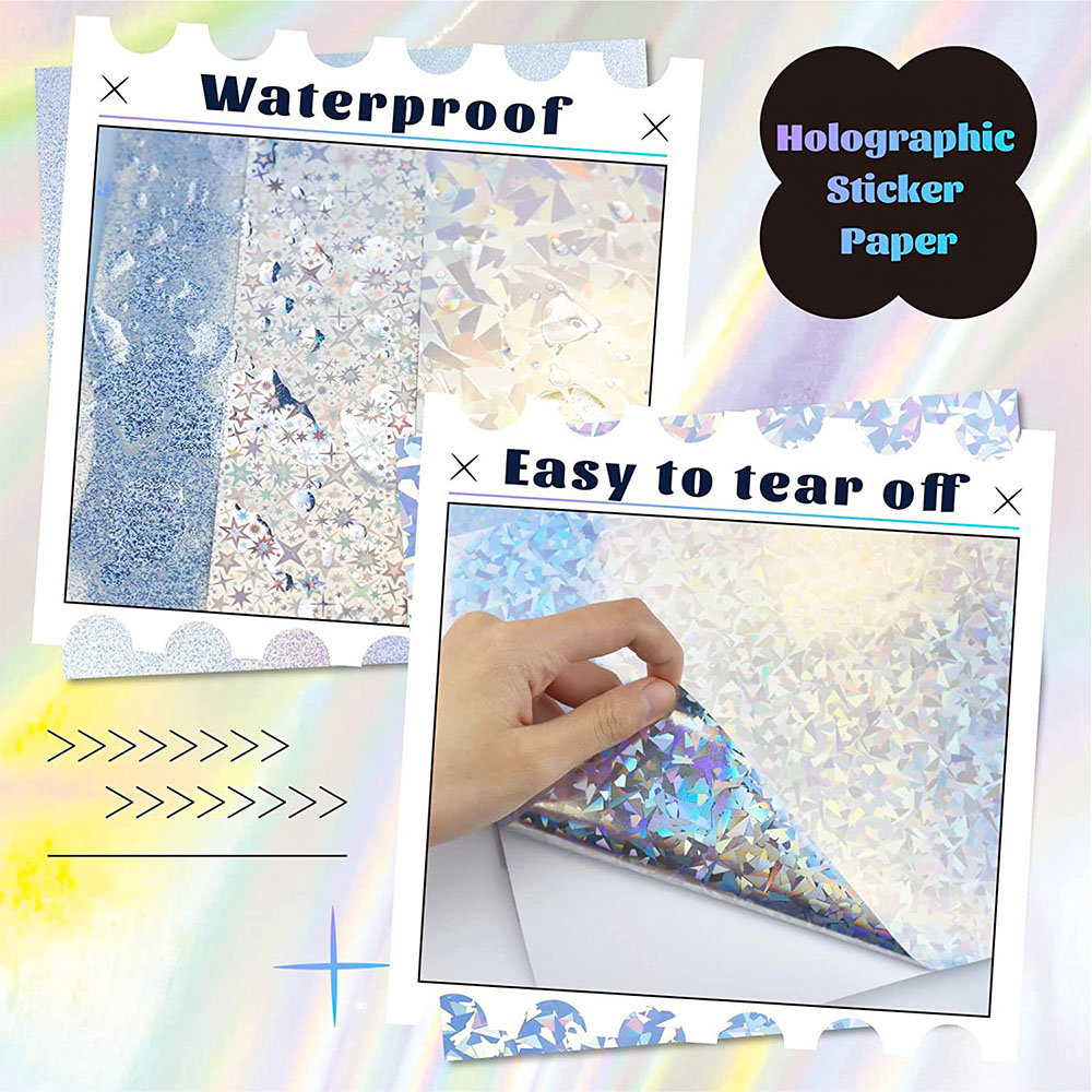 Glitter zelfklevende stickers  - Glitter Vinyl Roll recensie en prijs