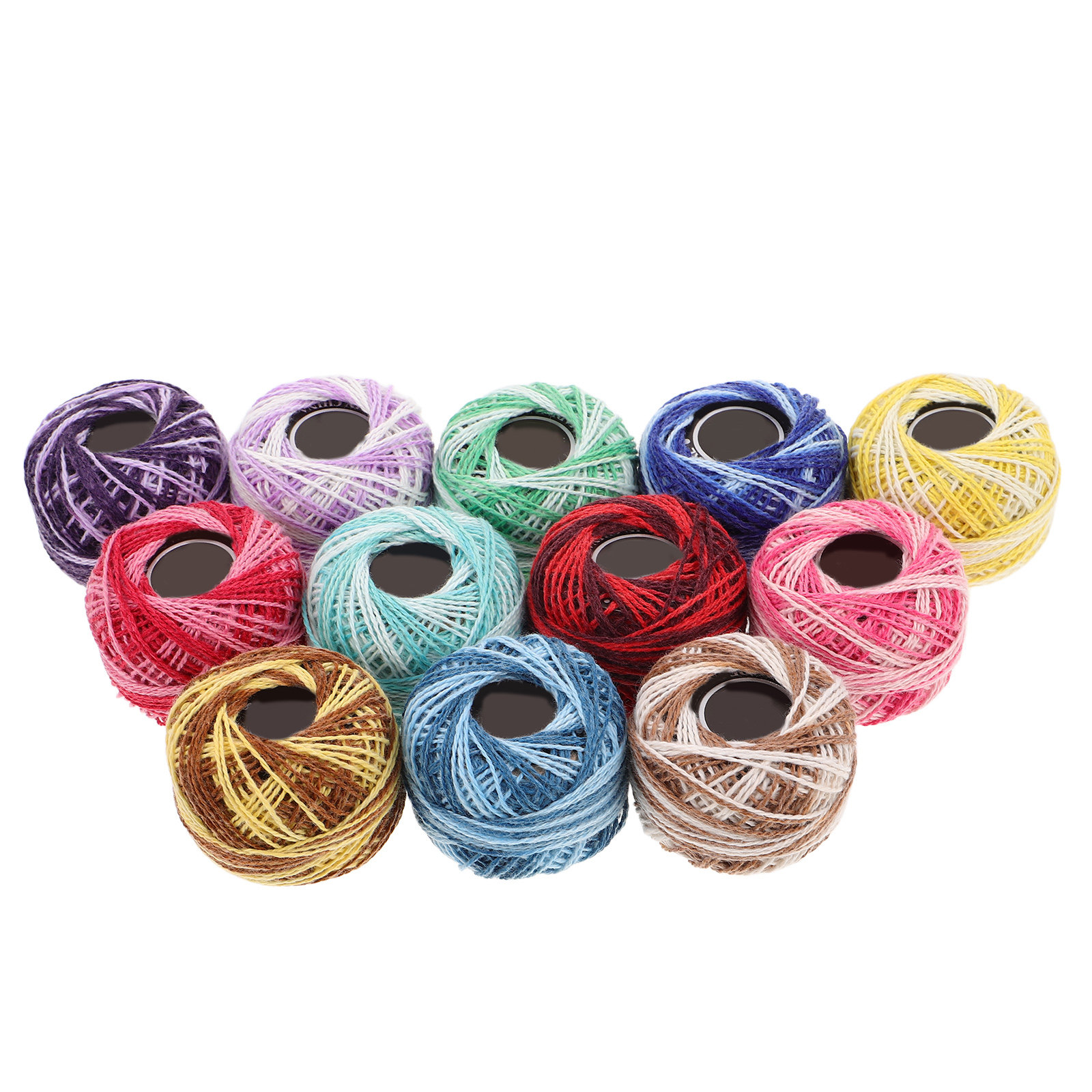 12-delige kleurrijke katoenen  - Embroidery Craft recensie en prijs