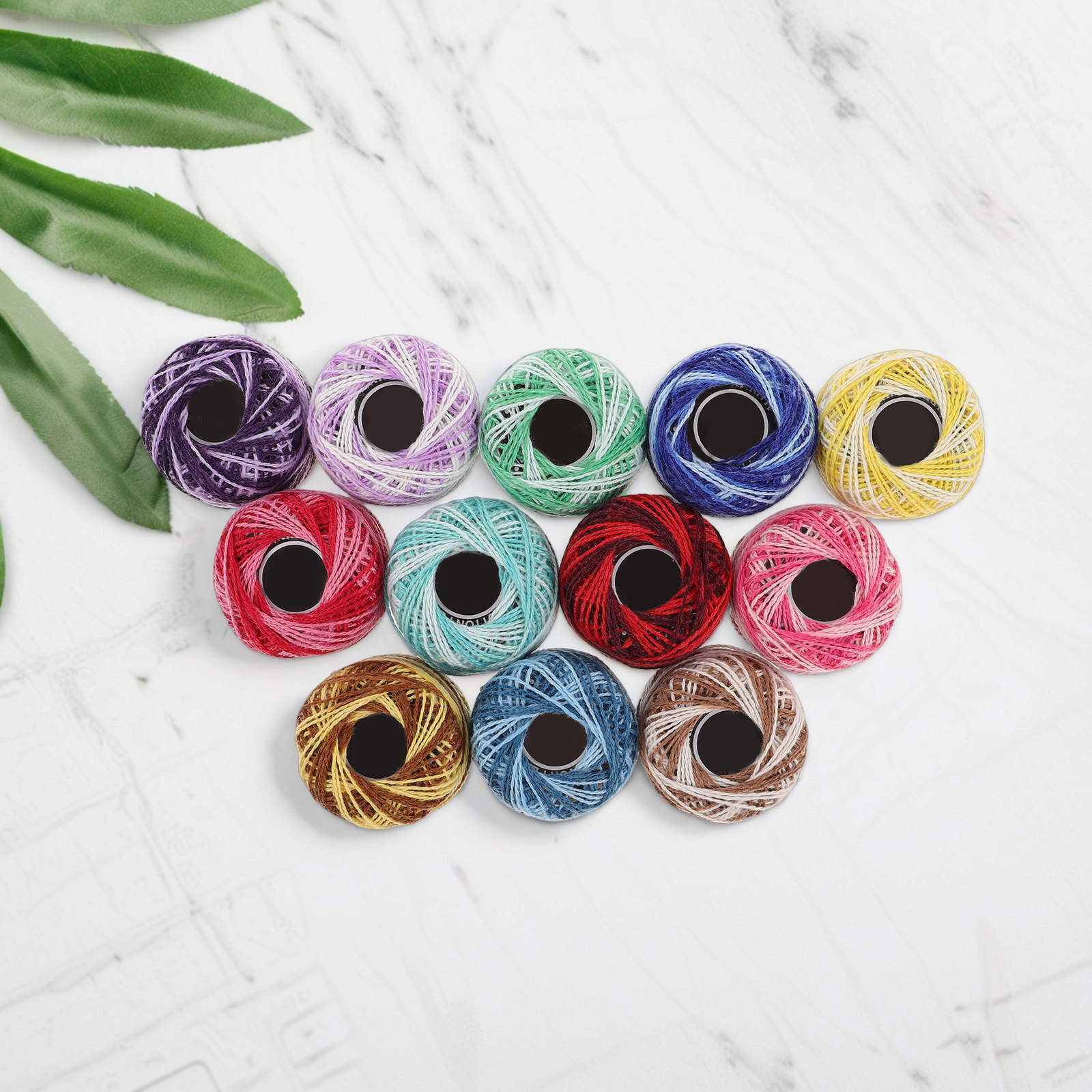 12-delige kleurrijke katoenen  - Embroidery Craft recensie en prijs