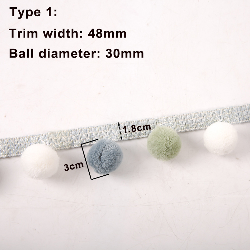 5M/25M 30mm Ball Pom pom Trim  - Fringe Ribbon Sewing recensie en prijs
