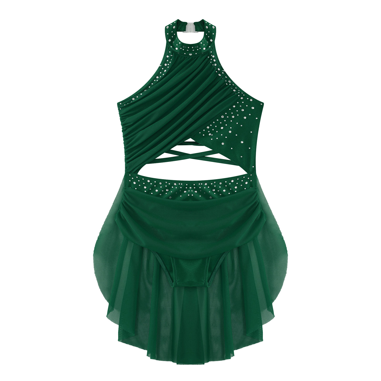 Meisjes Lyrische Dansjurk Stra - Rhinestone Banding Trim recensie en prijs