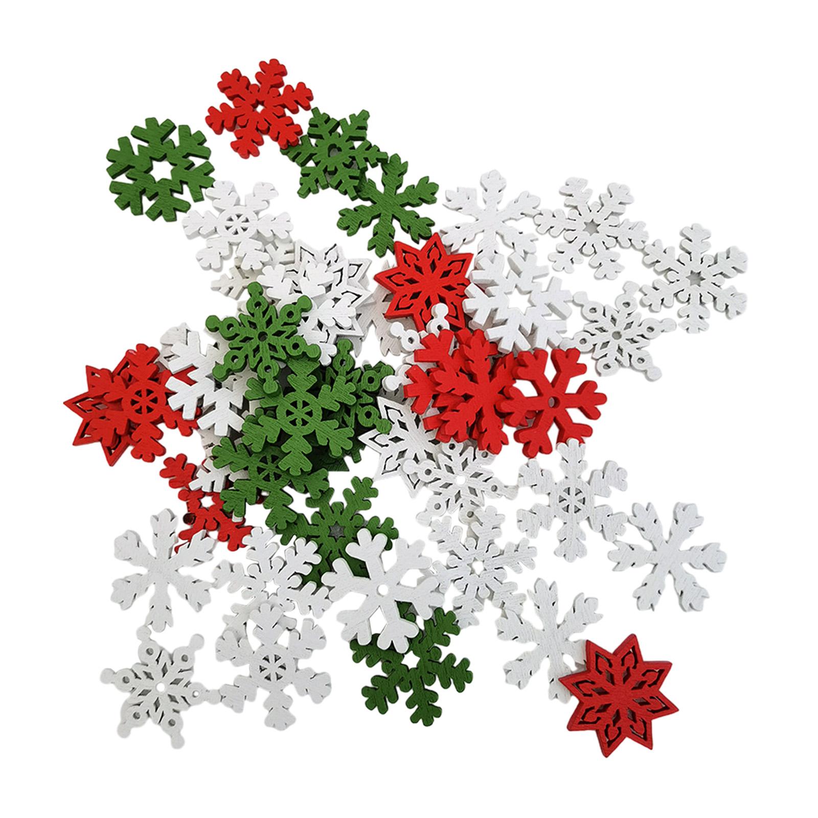 50 stuks houten kerstversierin - Christmas Craft Embellishment recensie en prijs