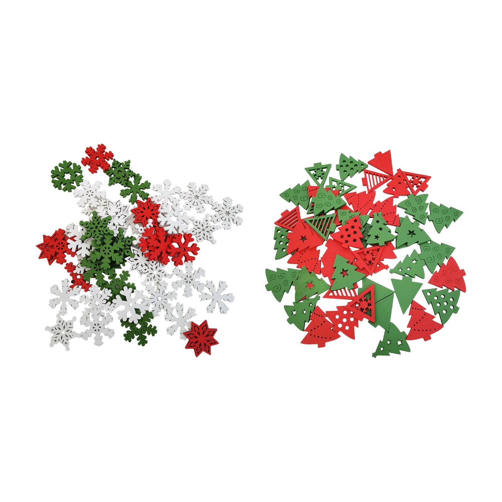 50 stuks houten kerstversierin - Christmas Craft Embellishment recensie en prijs
