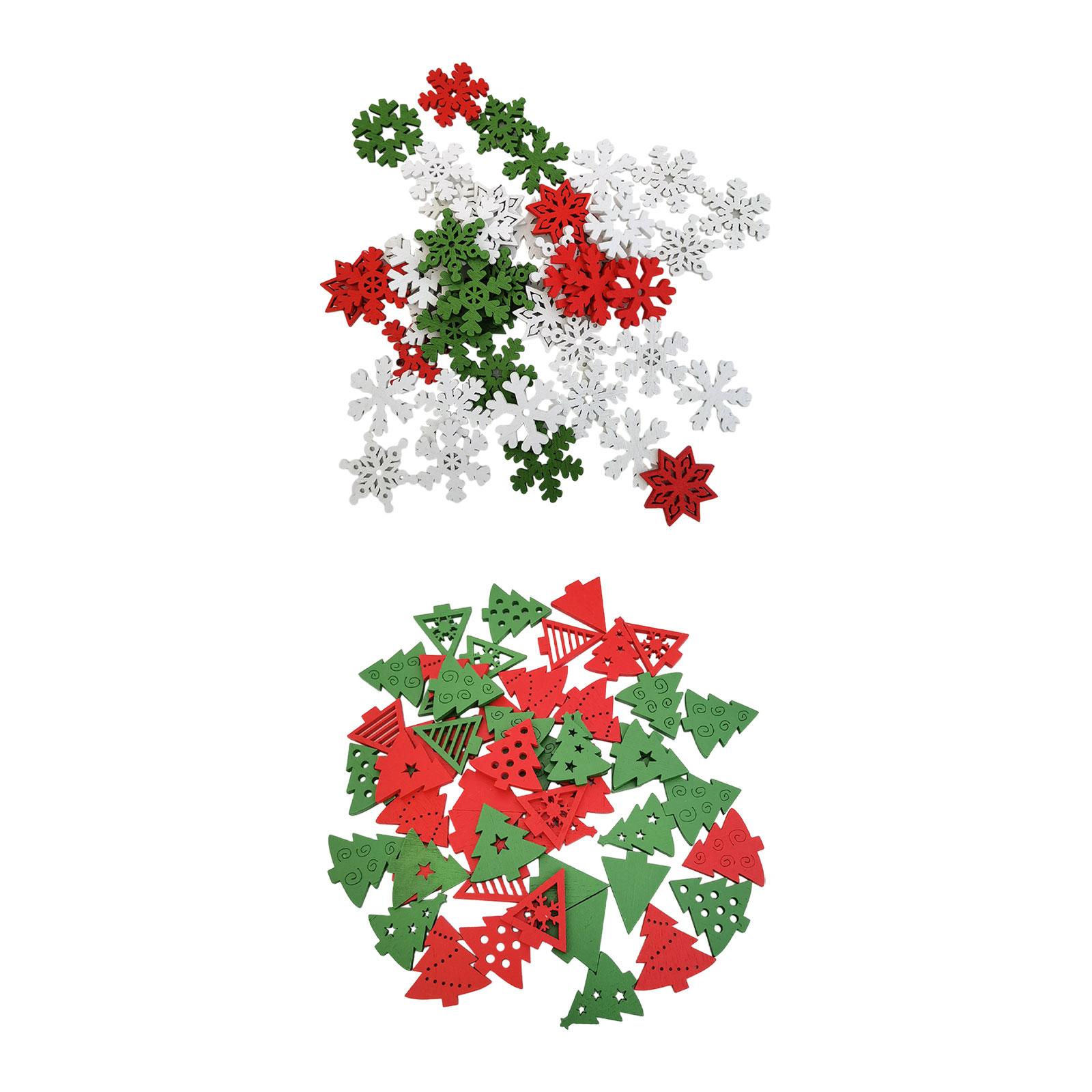 50 stuks houten kerstversierin - Christmas Craft Embellishment recensie en prijs