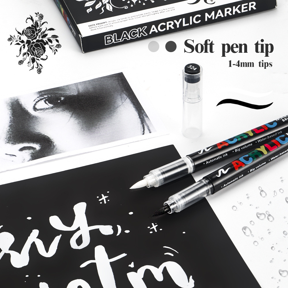 12 stuks zwart/wit premium hoo - Copic Marker Sketch recensie en prijs