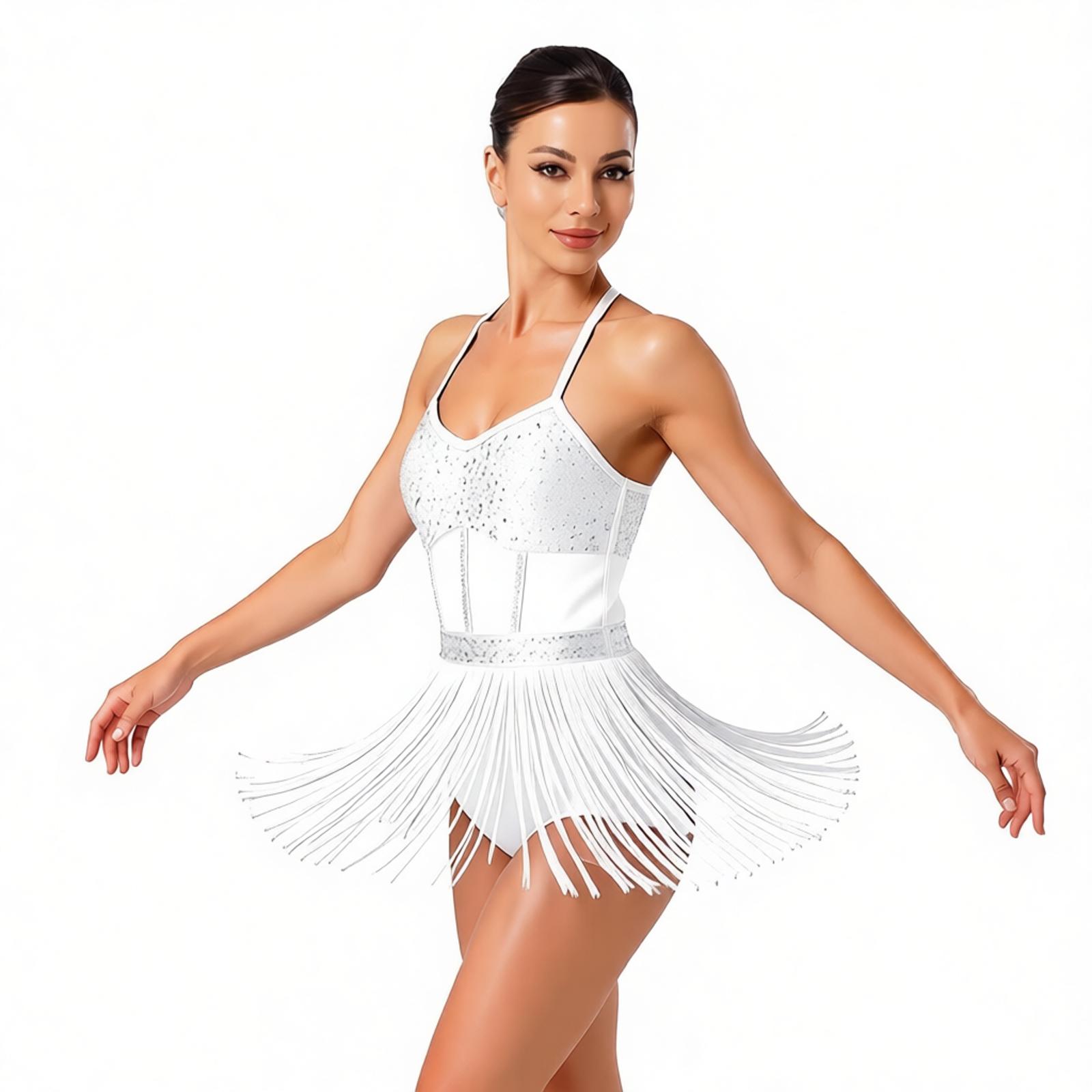 Vrouwen Kwastje Latin Dans Tur - Rhinestone Banding Trim recensie en prijs